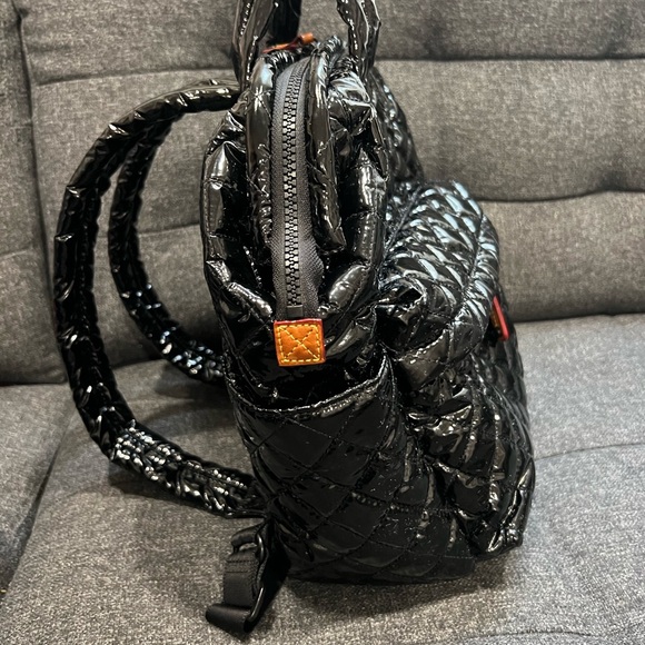 MzWallace Black laquer Quilted Women's Bag top handle
No rips - Picture 6 of 11